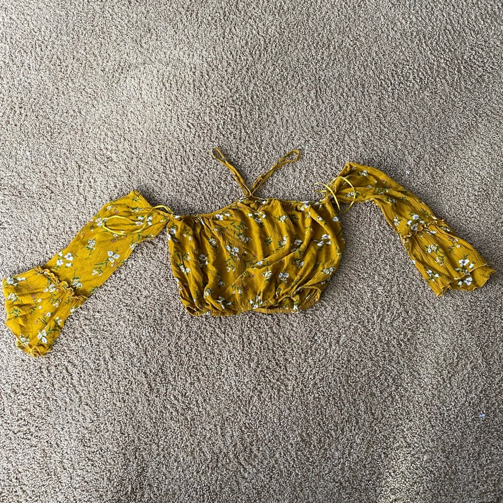 yellow floral top from inTu